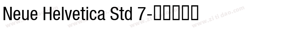 Neue Helvetica Std 7字体转换